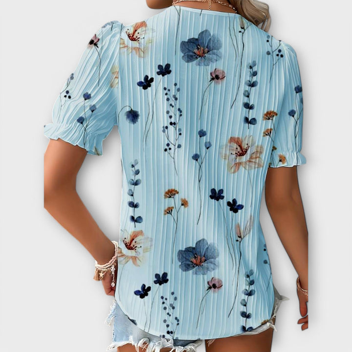 Lila - Bluza s V izrezom