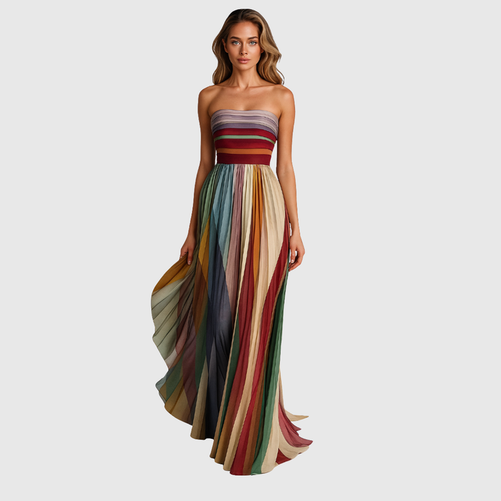 Isola - Elegantna Plisirna Večernja Haljina