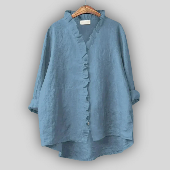 Linen Bluzica Zemljana Finesa