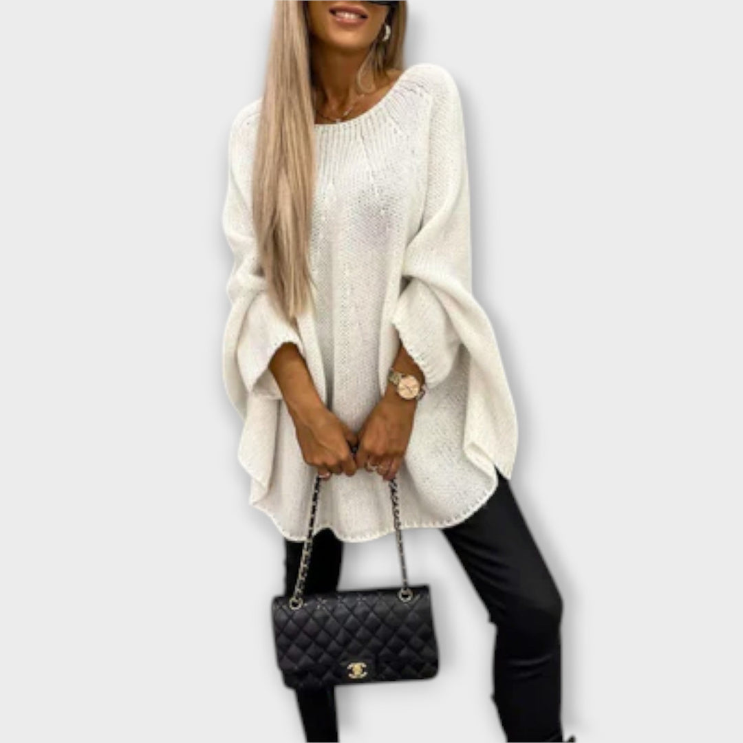 Izabel - Elegantni ženski pulover s okruglim izrezom