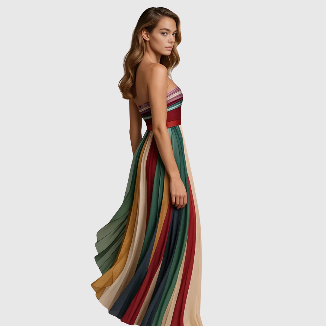 Isola - Elegantna Plisirna Večernja Haljina