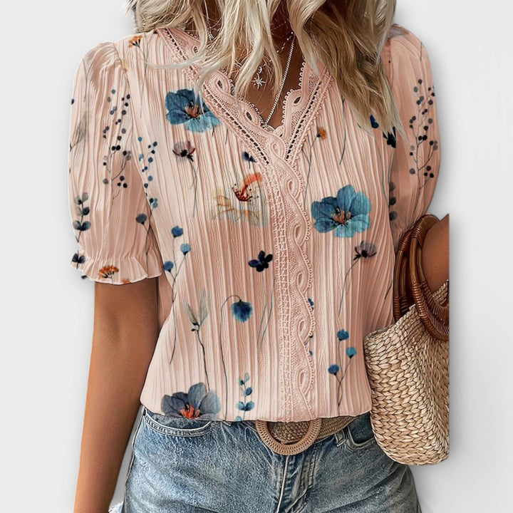 Lila - Bluza s V izrezom