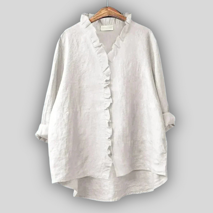 Linen Bluzica Zemljana Finesa