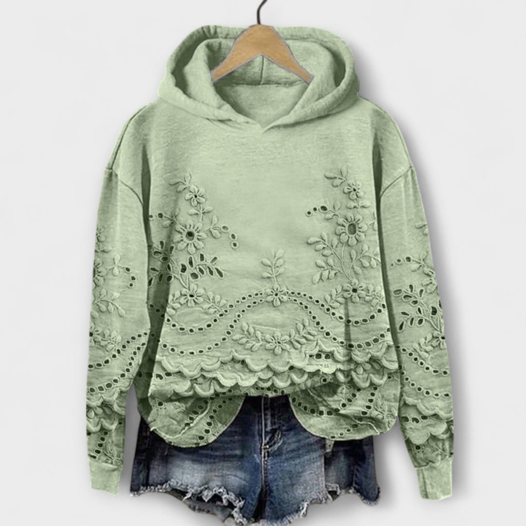 Grace – Vintage Hoodie s cvjetnim uzorkom