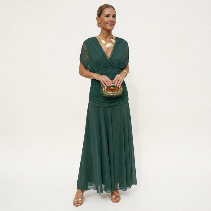 Elirena™ – Duga elegantna haljina s V-izrezom