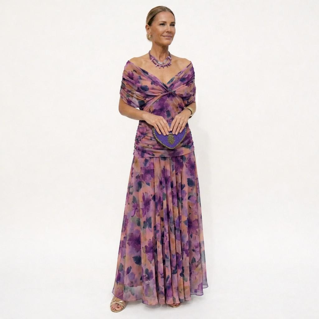 Elirena™ – Duga elegantna haljina s V-izrezom