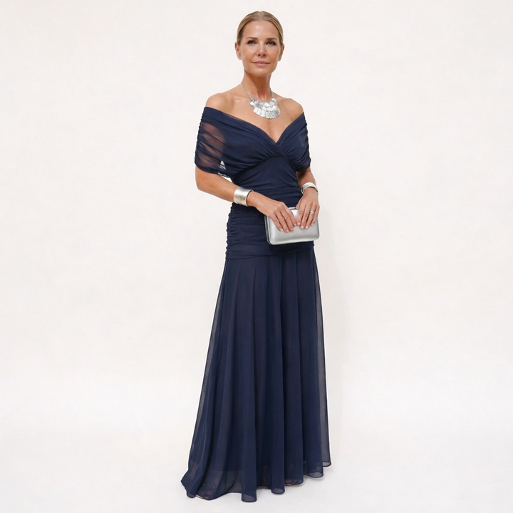 Elirena™ – Duga elegantna haljina s V-izrezom