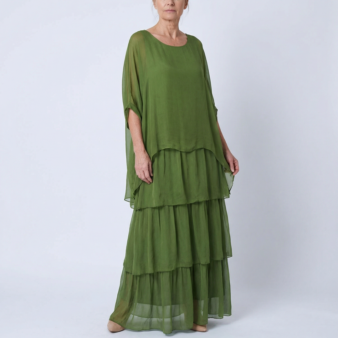 Lara | Elegantna lepršava maksi haljina