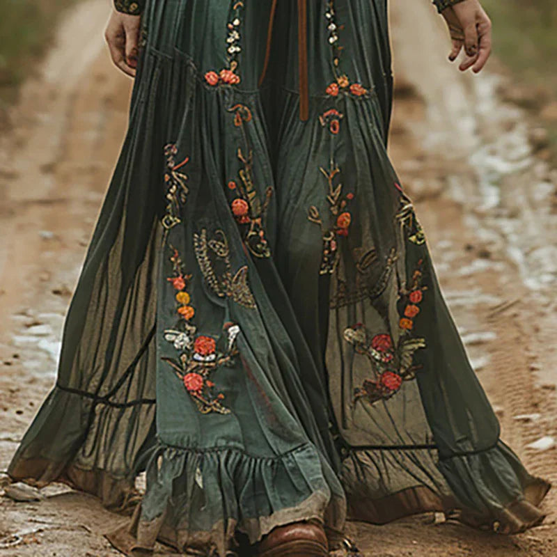 Selvara™ | Boho Cvjetna Maxi Haljina