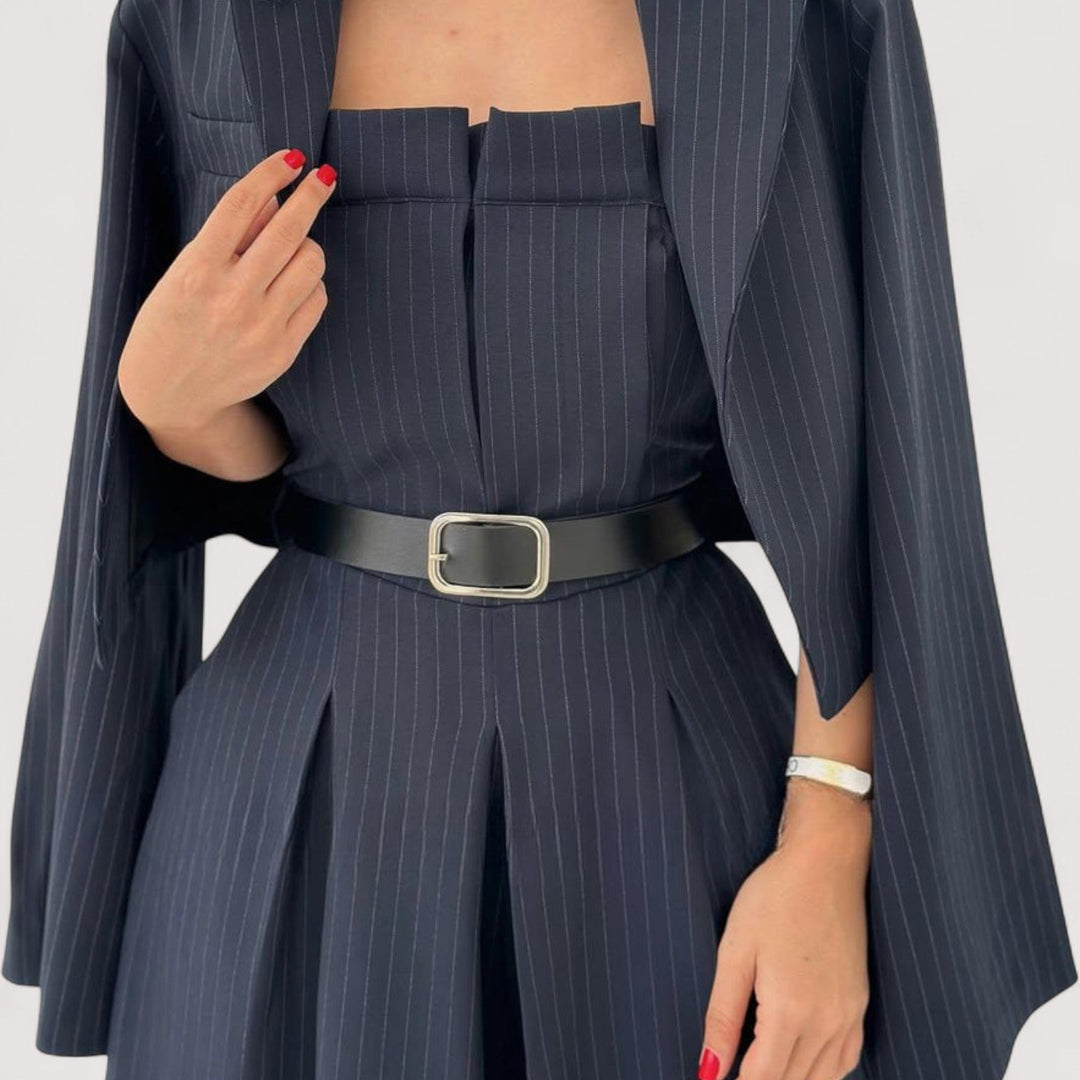 Eclat™ | Komplet Bustier i Jakna – Šik i Trendi