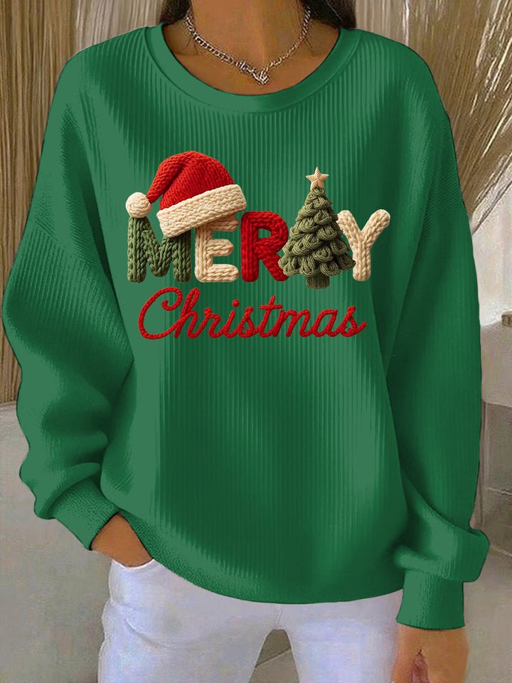 Dame Sweatshirt s božićnim printom – Ležeran stil