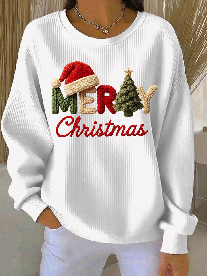 Dame Sweatshirt s božićnim printom – Ležeran stil