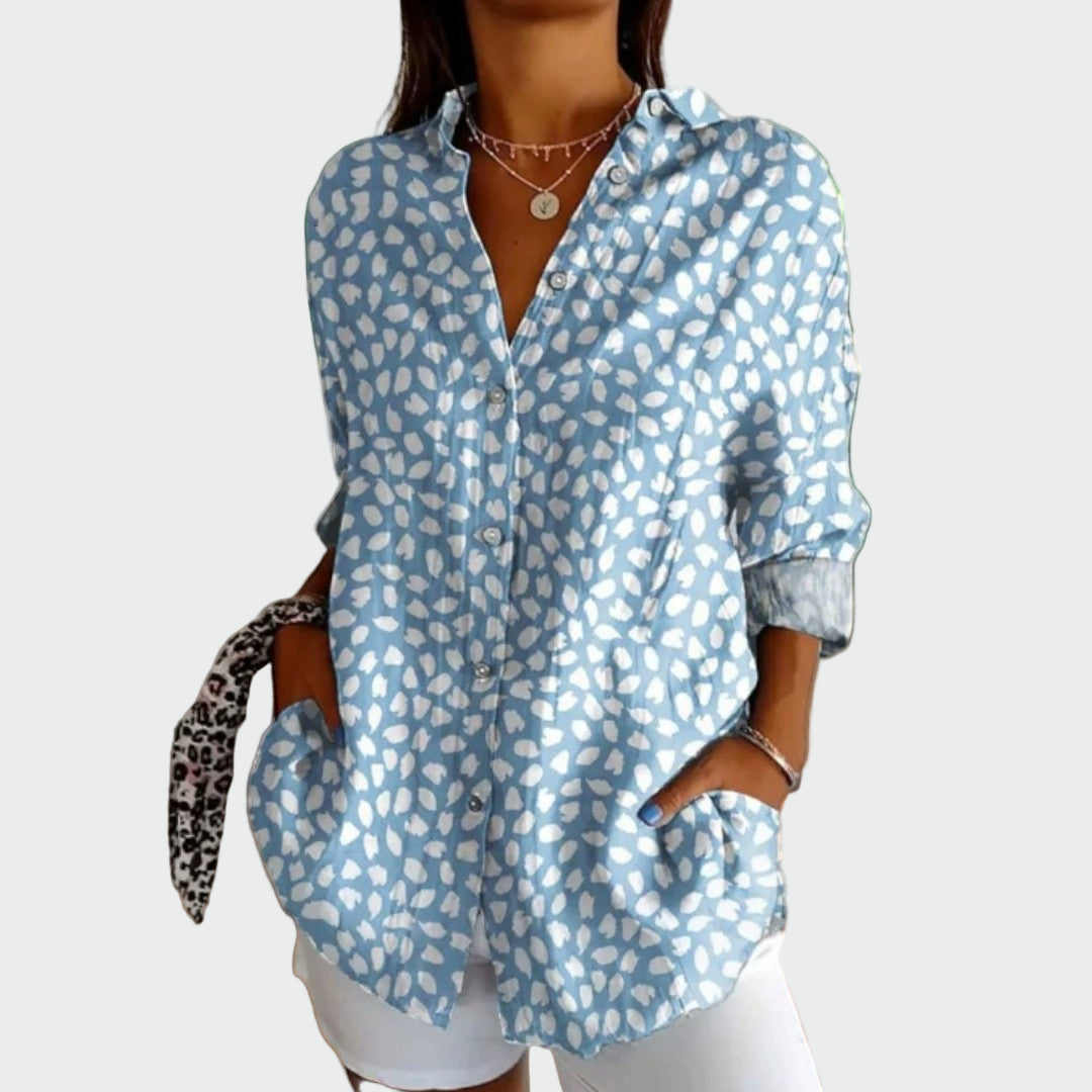 Stylish bluza s cvjetnim uzorkom