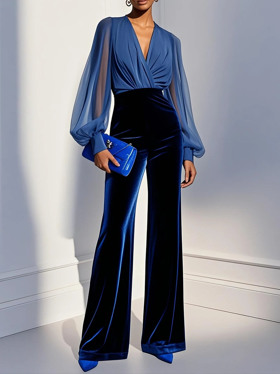 Maud™ || Elegantni kombinezon s V-izrezom