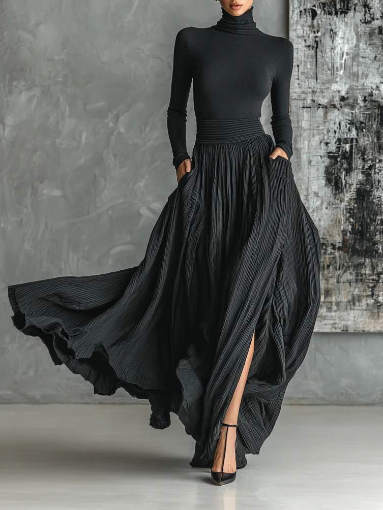 Eva™ || Elegantni set s plisiranom suknjom