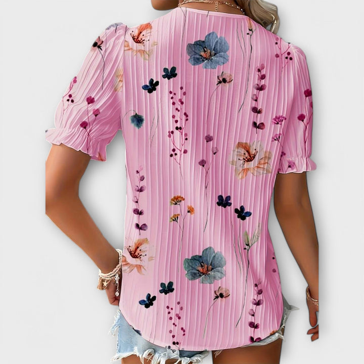 Lila - Bluza s V izrezom