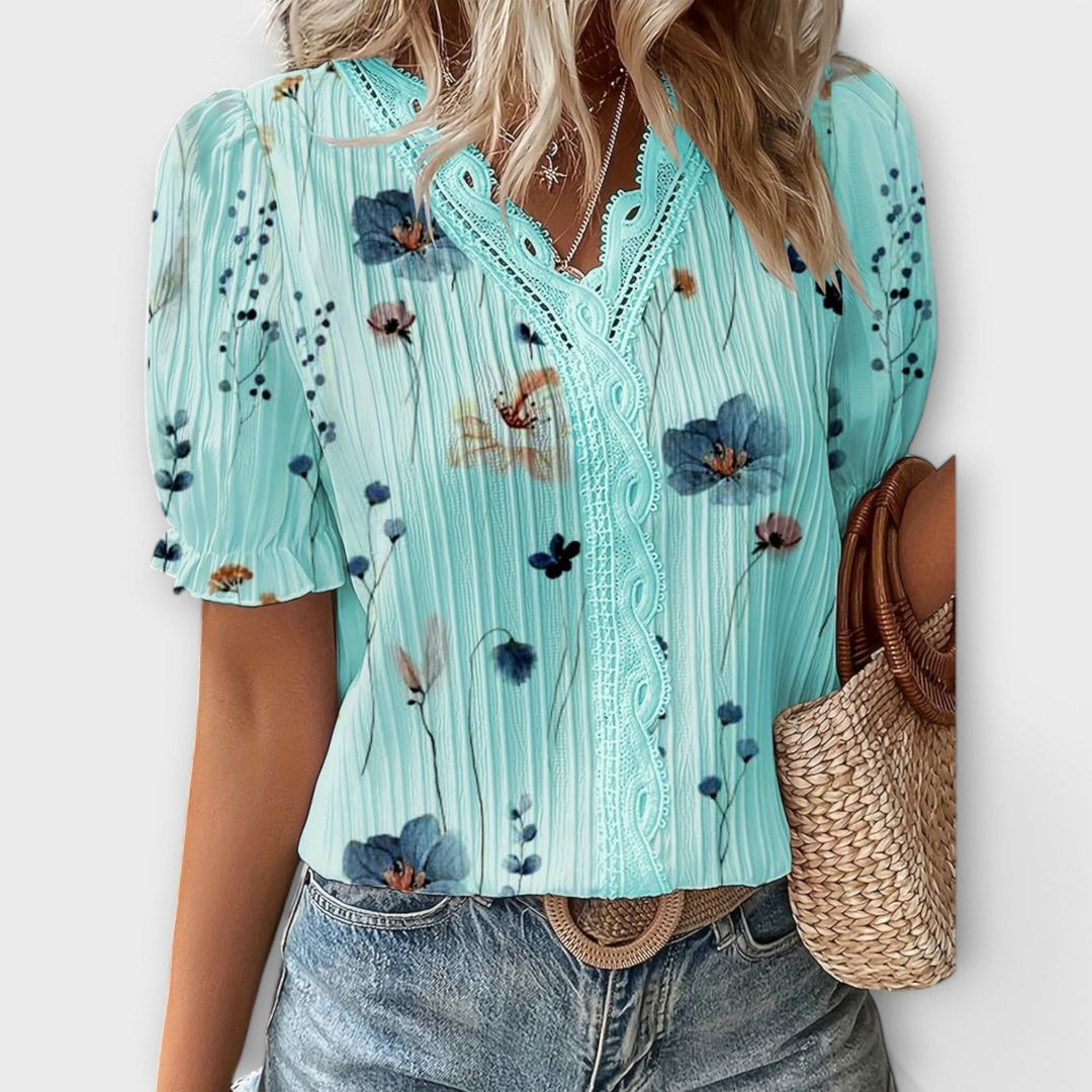 Lila - Bluza s V izrezom