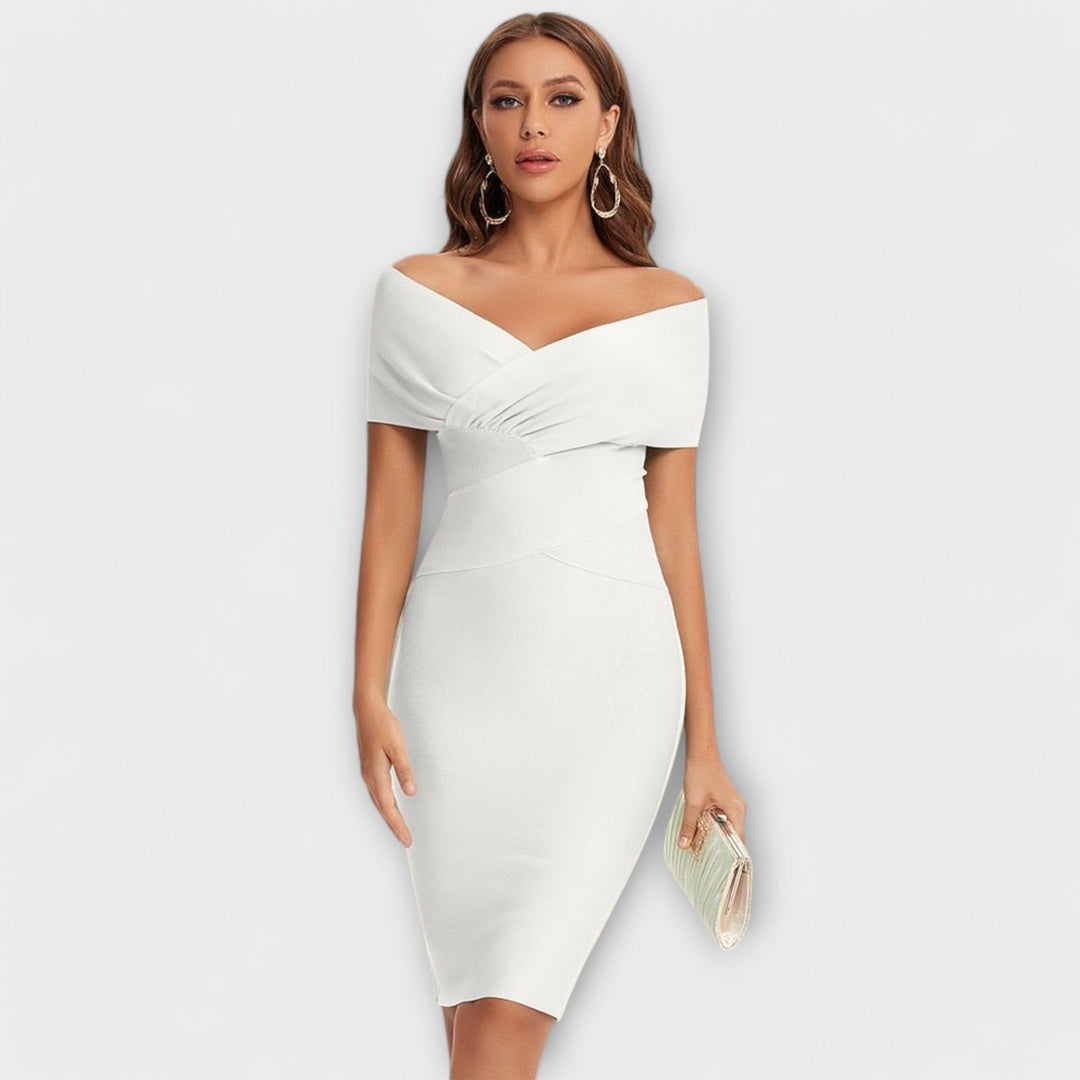 Marija - Elegantna haljina s V izrezom