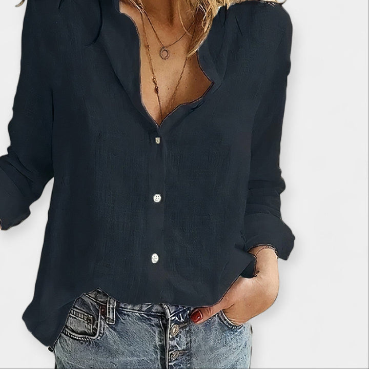 Udobna Bluza od Lanenog Materijala