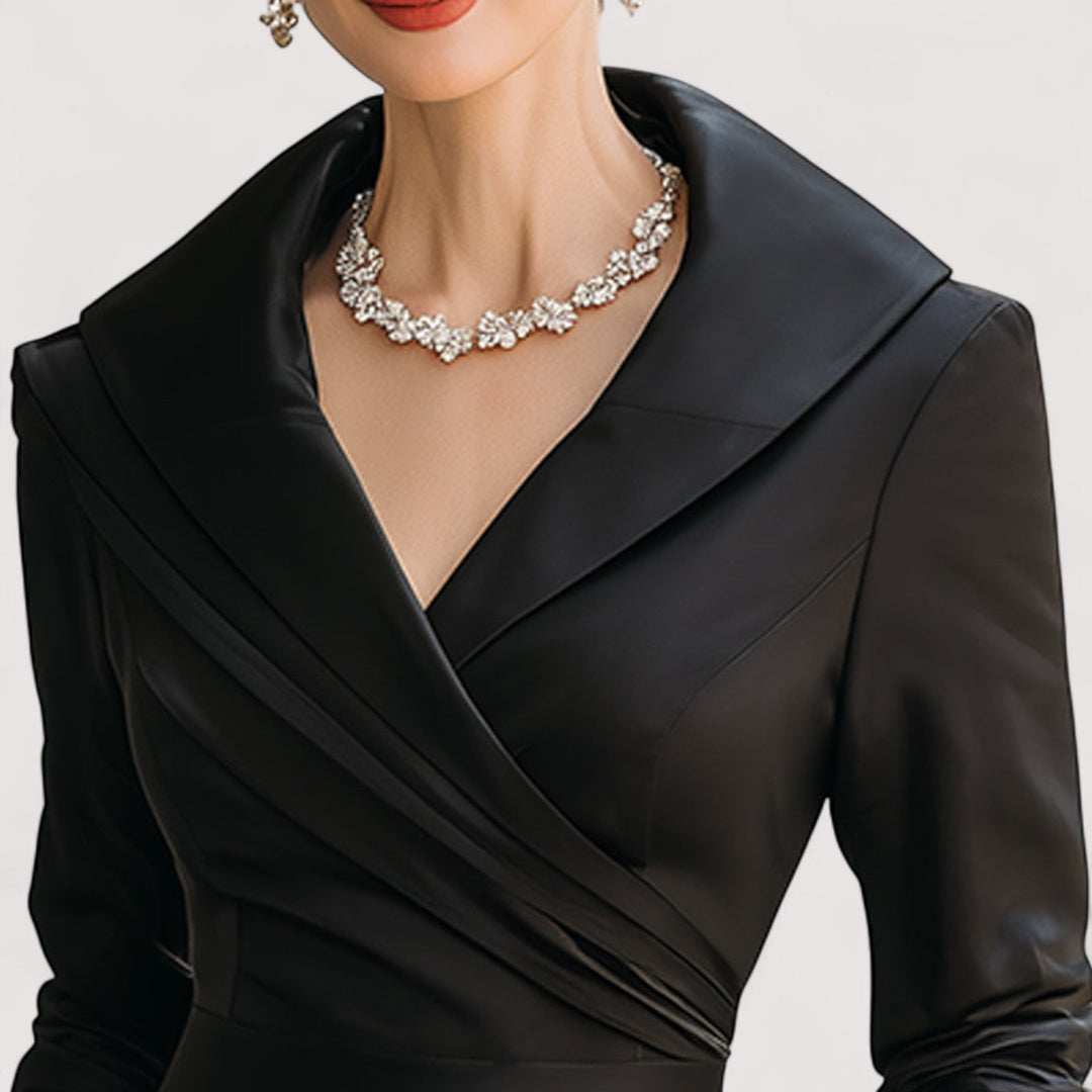 Lorenza™ | Midi satenska haljina