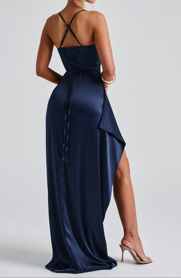 Larisa – Elegantna Maxi Haljina s Prorezom
