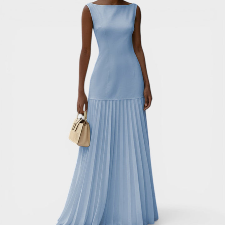 Ema – Plava elegantna maxi haljina