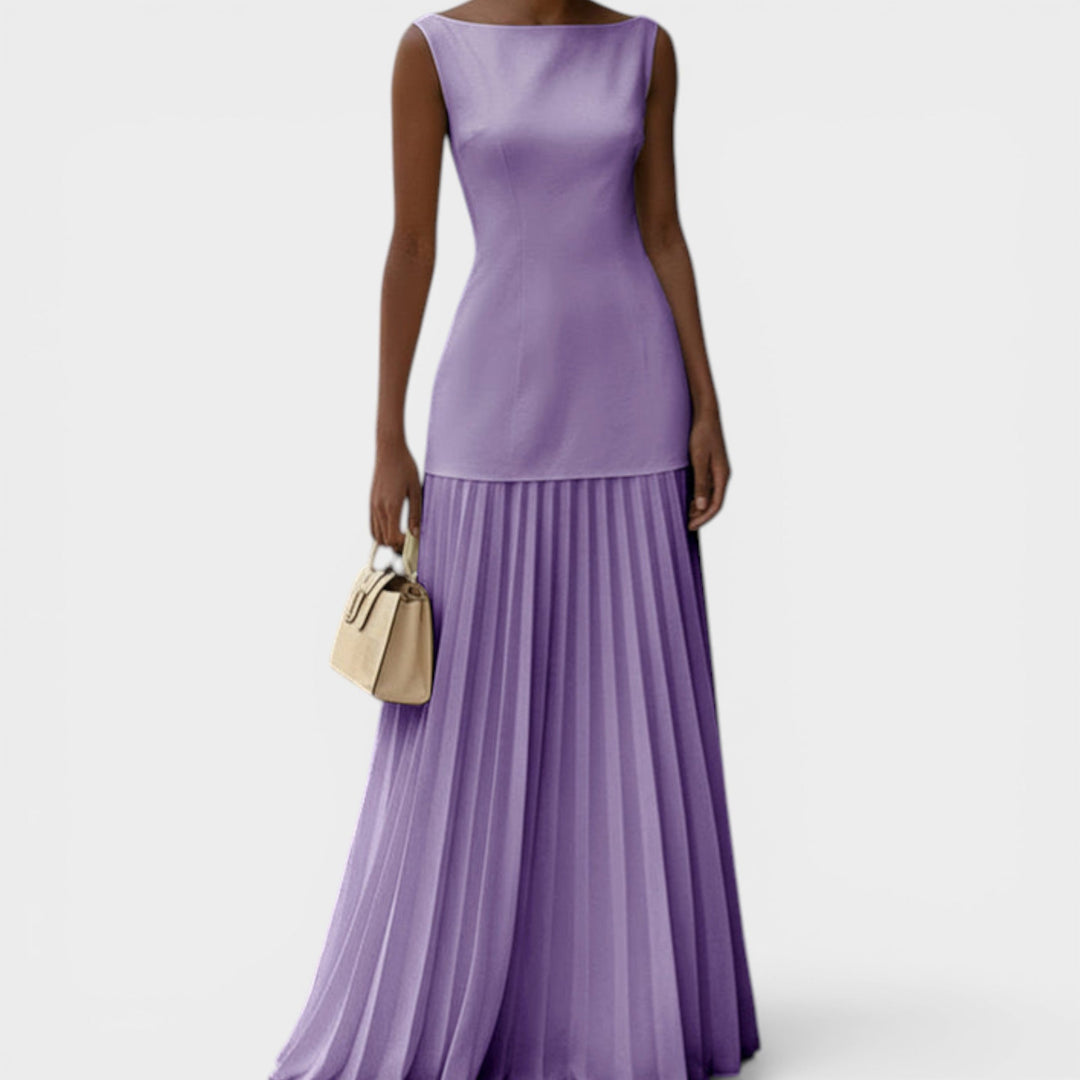 Ema – Plava elegantna maxi haljina