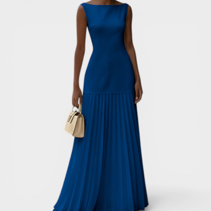 Ema – Plava elegantna maxi haljina