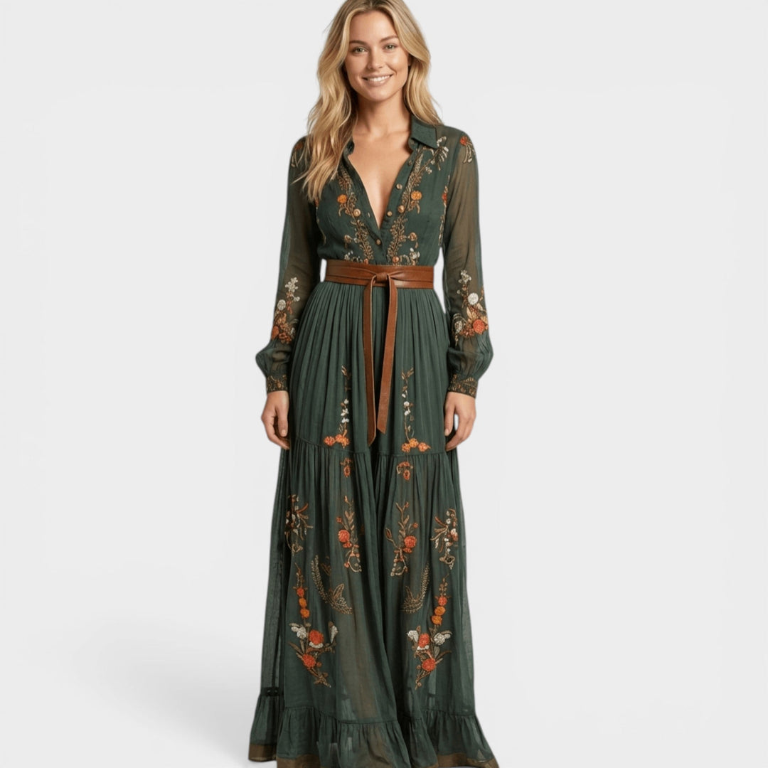 Kamila – Boho maksi haljina