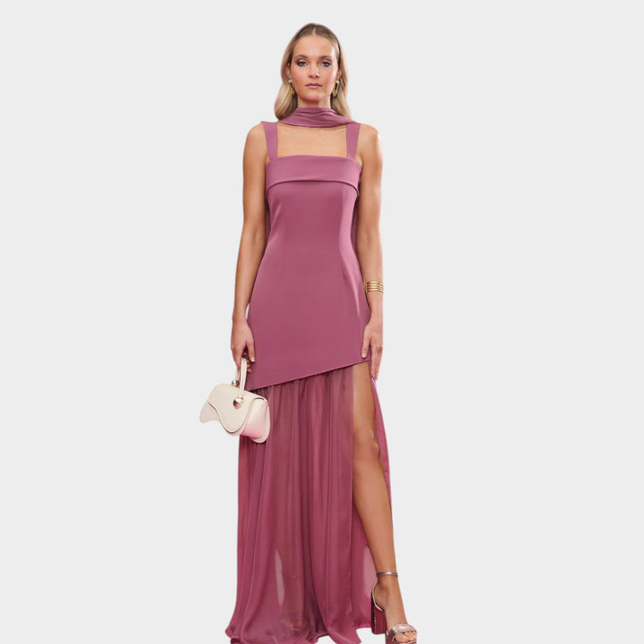 Amber – Bordo elegantna haljina