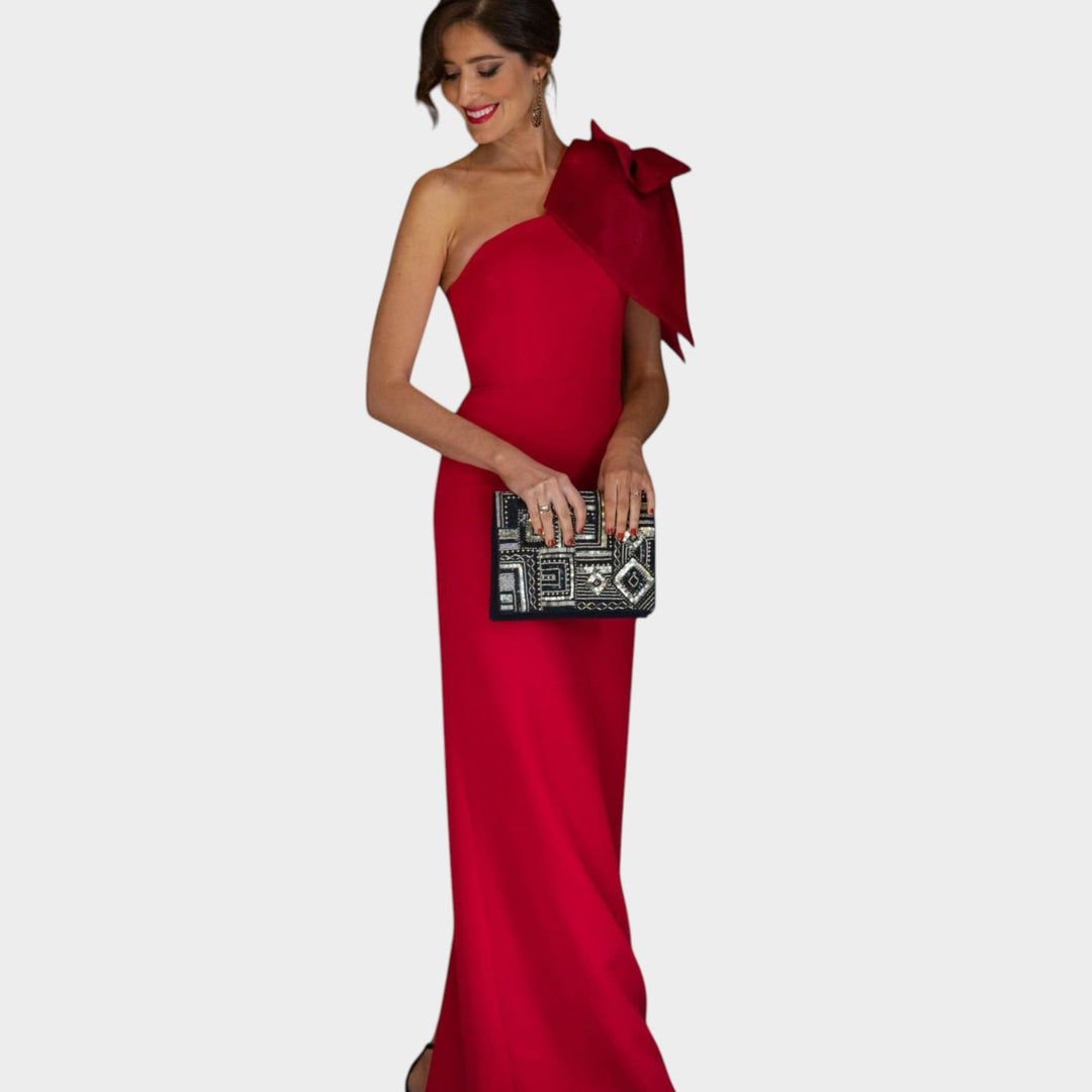 Valentina – Duga crvena elegantna haljina
