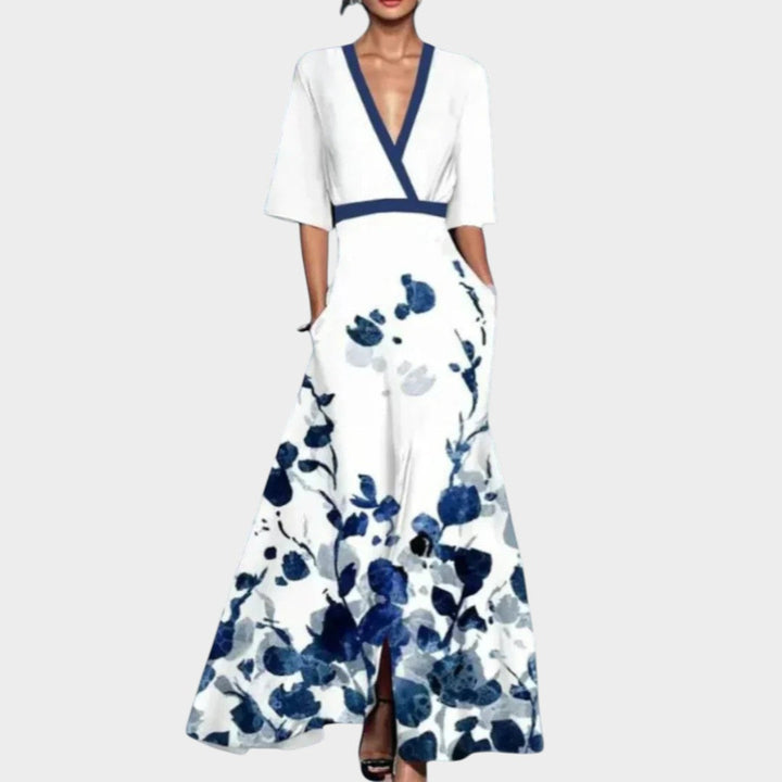 Jill™ | Elegantna Maxi Haljina s Cvjetnim Uzorkom