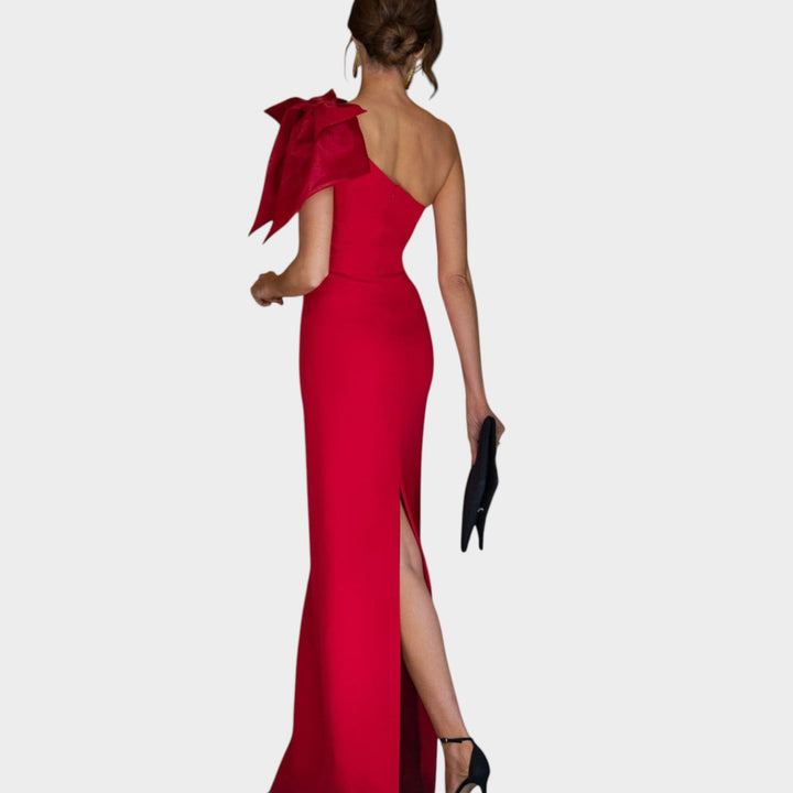 Valentina – Duga crvena elegantna haljina