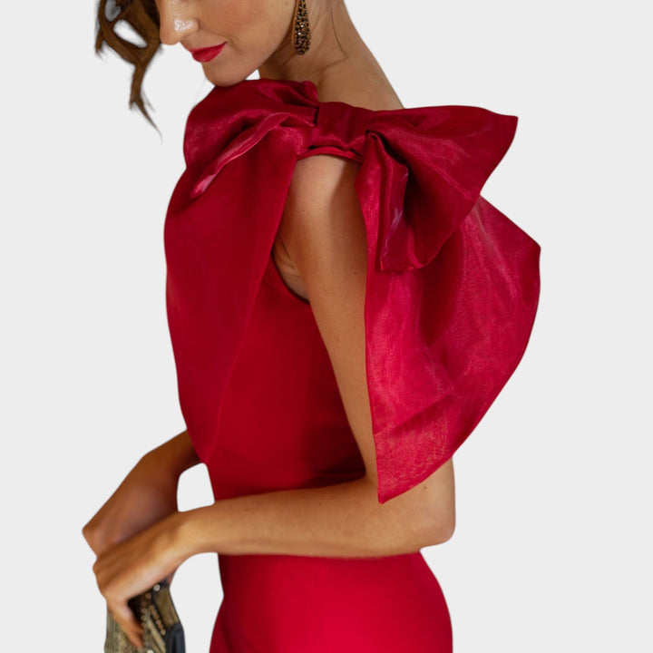Valentina – Duga crvena elegantna haljina