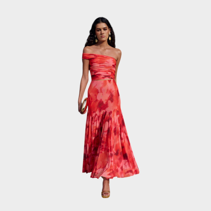 Valeria – Elegantna off-shoulder haljina