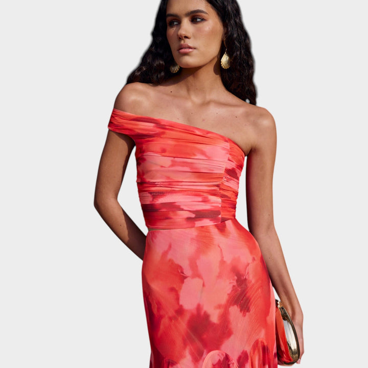 Valeria – Elegantna off-shoulder haljina