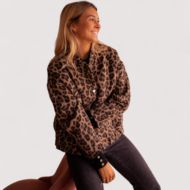 Paulina™ | Trendi jakna s leopard uzorkom