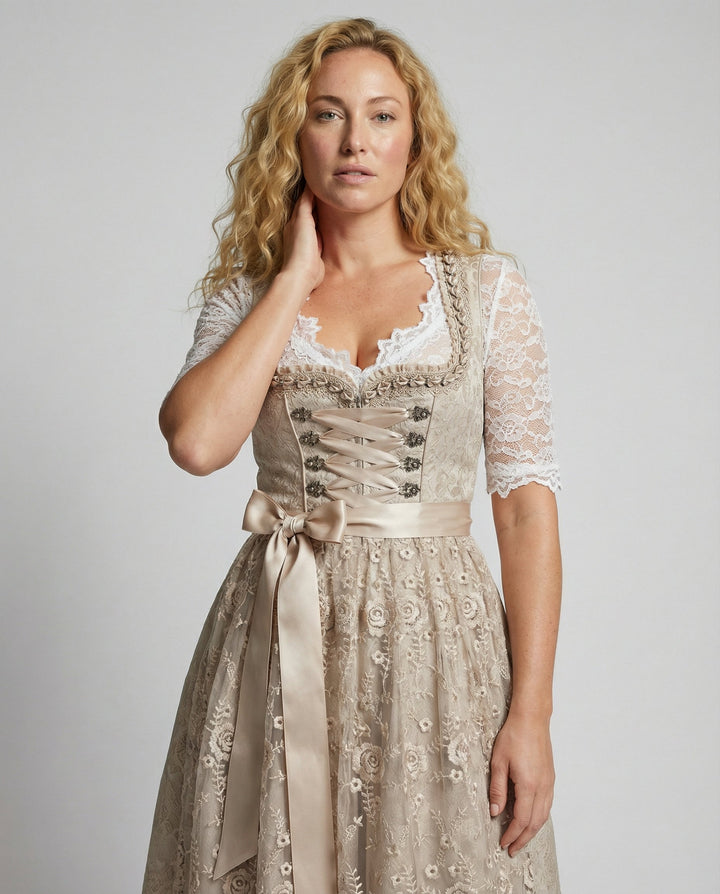 Elena – Elegantna čipkasta haljina