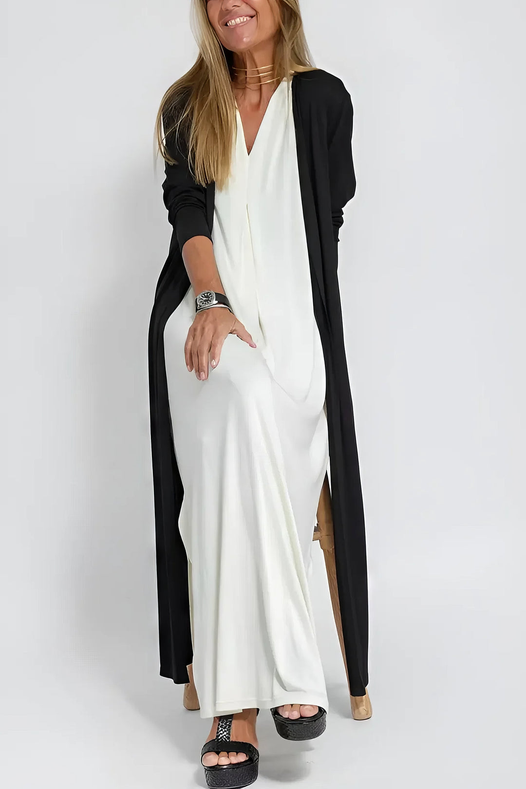 Ava™ | Elegantna duga haljina + kardigan