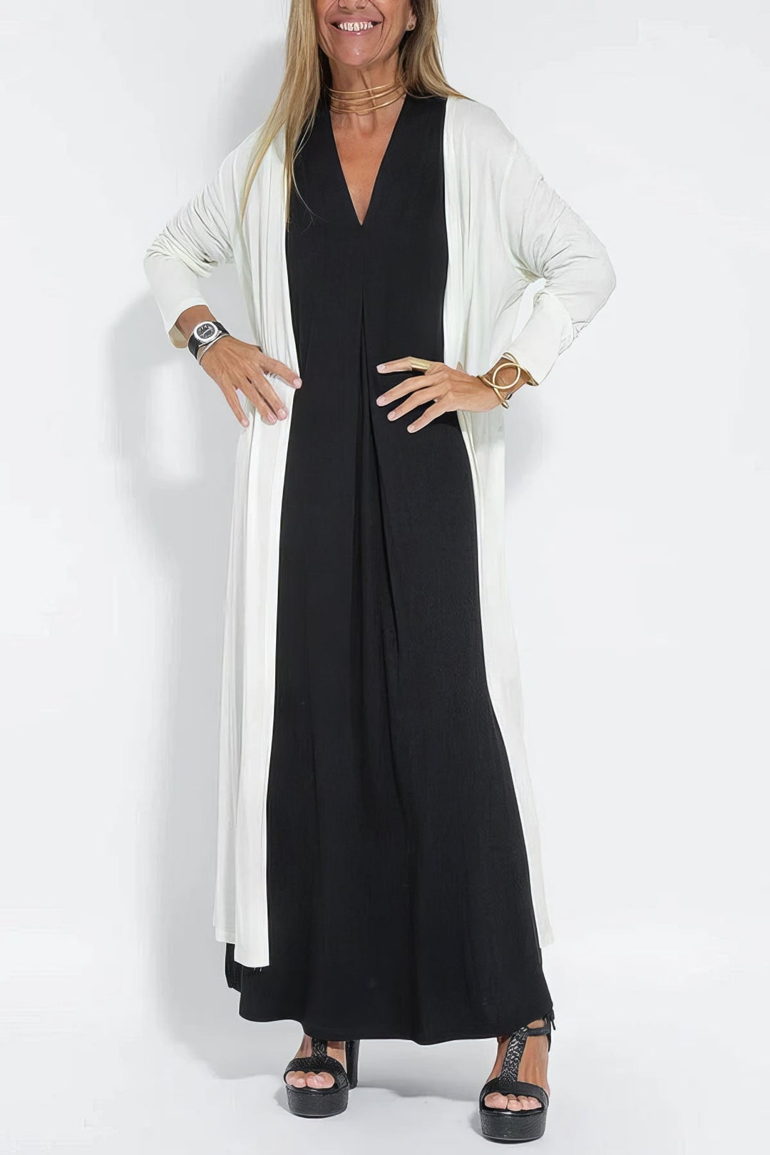 Ava™ | Elegantna duga haljina + kardigan