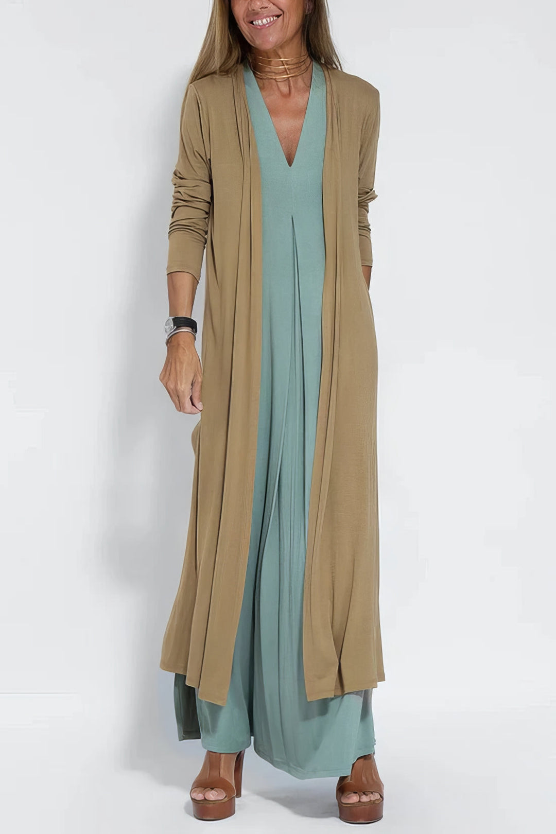Ava™ | Elegantna duga haljina + kardigan